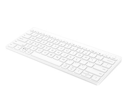 HP Teclado Inalámbrico 350, Conectividad 10 Metros, 2.4 GHz, en Español, Windows/Mac OS, Multi-Dispositivo, Blanco (692T0AA)