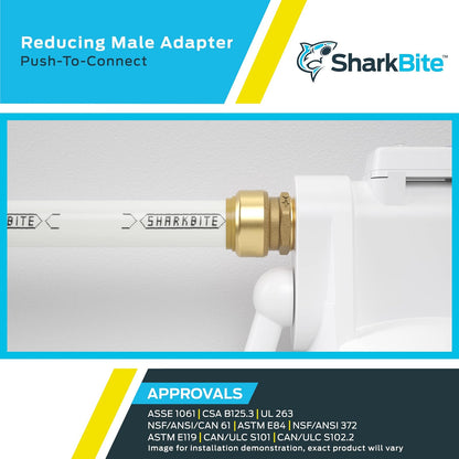 SHARKBITE UXL113532M conector macho 1-1/4 pulgadas x 1-1/4 pulgadas