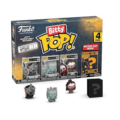 Funko Bitty Pop!: Lord of The Rings Mini Collectible Toys 4-Pack - Witch King, Dunharrow King, Lurtz, & Mystery Chase Figure (Styles May Vary)