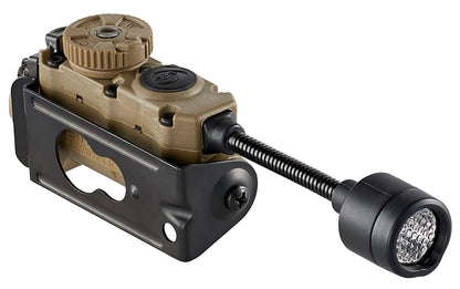 Streamlight 14307 Sidewinder Stalk - Luz táctica para casco de 76 lúmenes con tallo flexible, incluye montaje en riel de arco en caja al por menor, Coyote