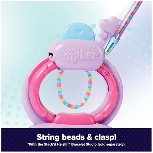 Cool Maker, Kit de expansión Stack’d Heishi, kit para hacer pulseras con más de 1300 cuentas, sirve para hacer 10 pulseras, juguetes de manualidades para niños y niñas a partir de 7 años