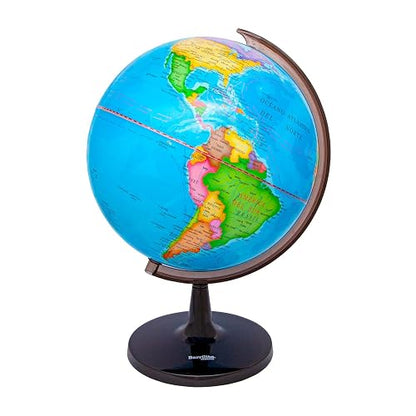 Barrilito Globo Terráqueo grande con diámetro de 32cm, (12.6"). 8610GT32
