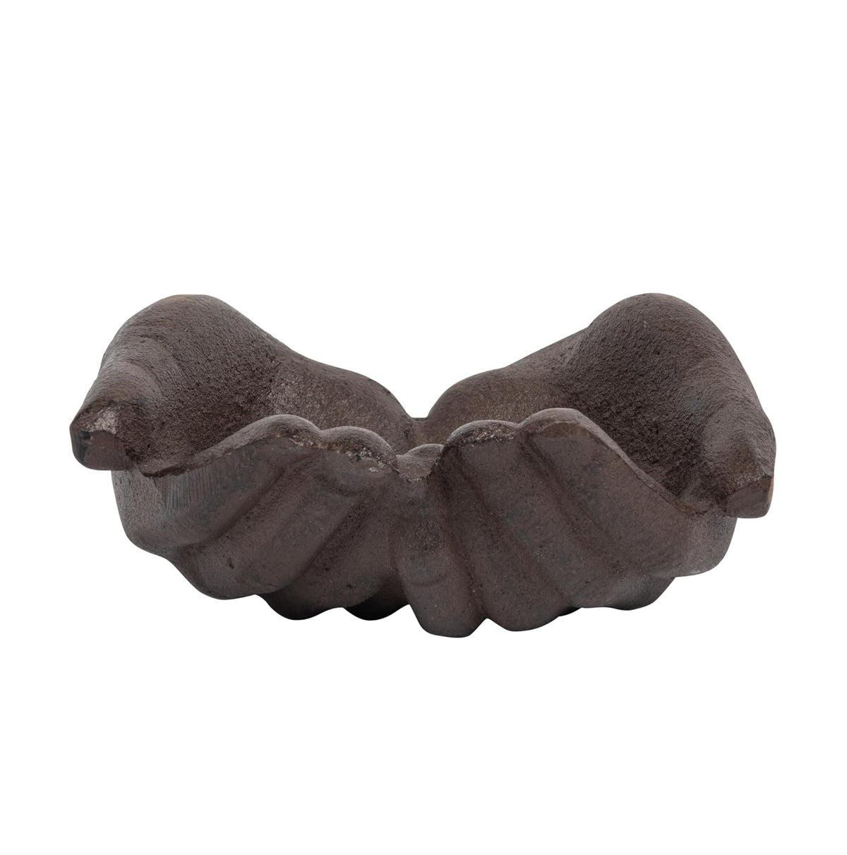 Creative Co-op HD5974 Bristol Terrace Decorative Cast Iron Hands Dish with Rust Finish