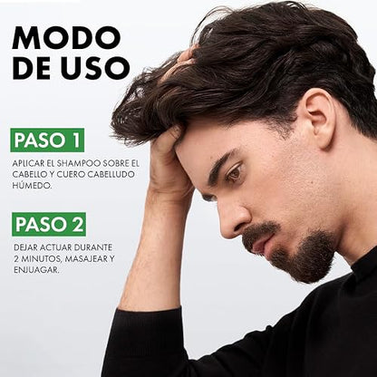 Vichy Dercos Shampoo Dermatológico Anti-Caspa Cabello Normal a Graso 390ml | Elimina 100% de Caspa Visible y su Reaparición, Reduce Comezón desde 1er Uso, con Ácido Salicílico y Selenio DS