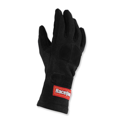 RaceQuip 355 Series - Guantes de Carreras (2 Capas), Color Negro, SFI 3.3/5, Negro, X-Large
