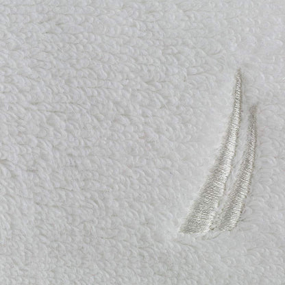 Nautica, Toalla Medio Baño 100% Algodón, Color Blanco, Montford.
