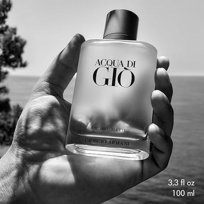 Acqua Di Gio by Giorgio Armani for Men - 3.4 oz EDT Spray (Blue Limited Edition)