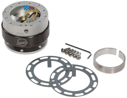NRG Innovations Kit de Liberación Rápida SRK-200RD Cuerpo Rojo/Rojo Gen 2.0 - plateado - cromo titanio (Silver Body - Titanium Chrome)