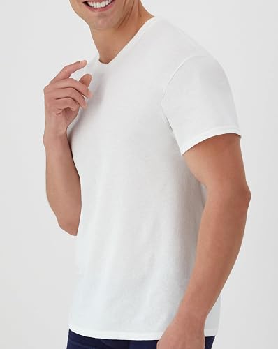 Hanes Playera Cuello V, Paquete de 3 piezas