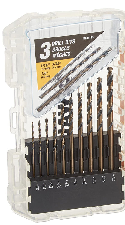 DEWALT DW1177 - Juego de Brocas de Metal. 20 Piezas. Acabado: Negro Óxido