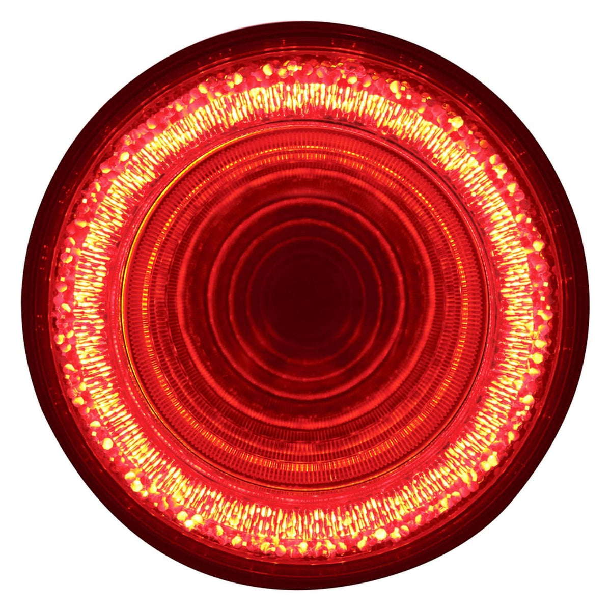 United Pacific 36654B Luz Intermitente de Freno/Cola/Giro LED Roja/Transparente 4 Pulgadas 24 Luces