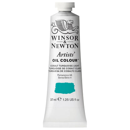 Winsor & Newton Artists' Oil Colour Pintura al Óleo Profesional, 37 ml - 37-ml Tube - Azul (Cobalt Turquoise Light)