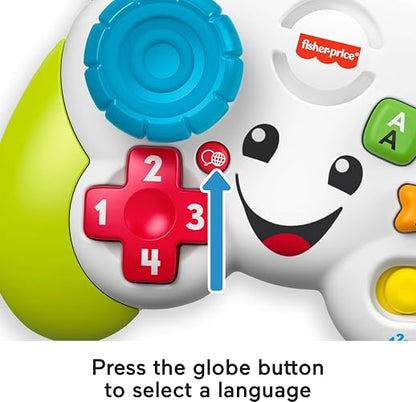 Fisher-Price Control de Juguete Ríe y Aprende con Luces Sonidos y Aprendizaje para Bebés de 6 Meses en Adelante