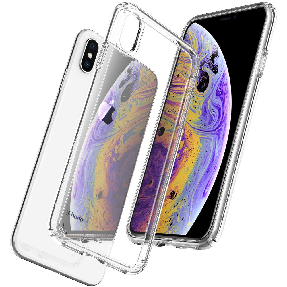 Spigen Estuche Ultra híbrido diseñado para iPhone XS (2018) / Estuche diseñado para iPhone X (2017) Claro como el Cristal