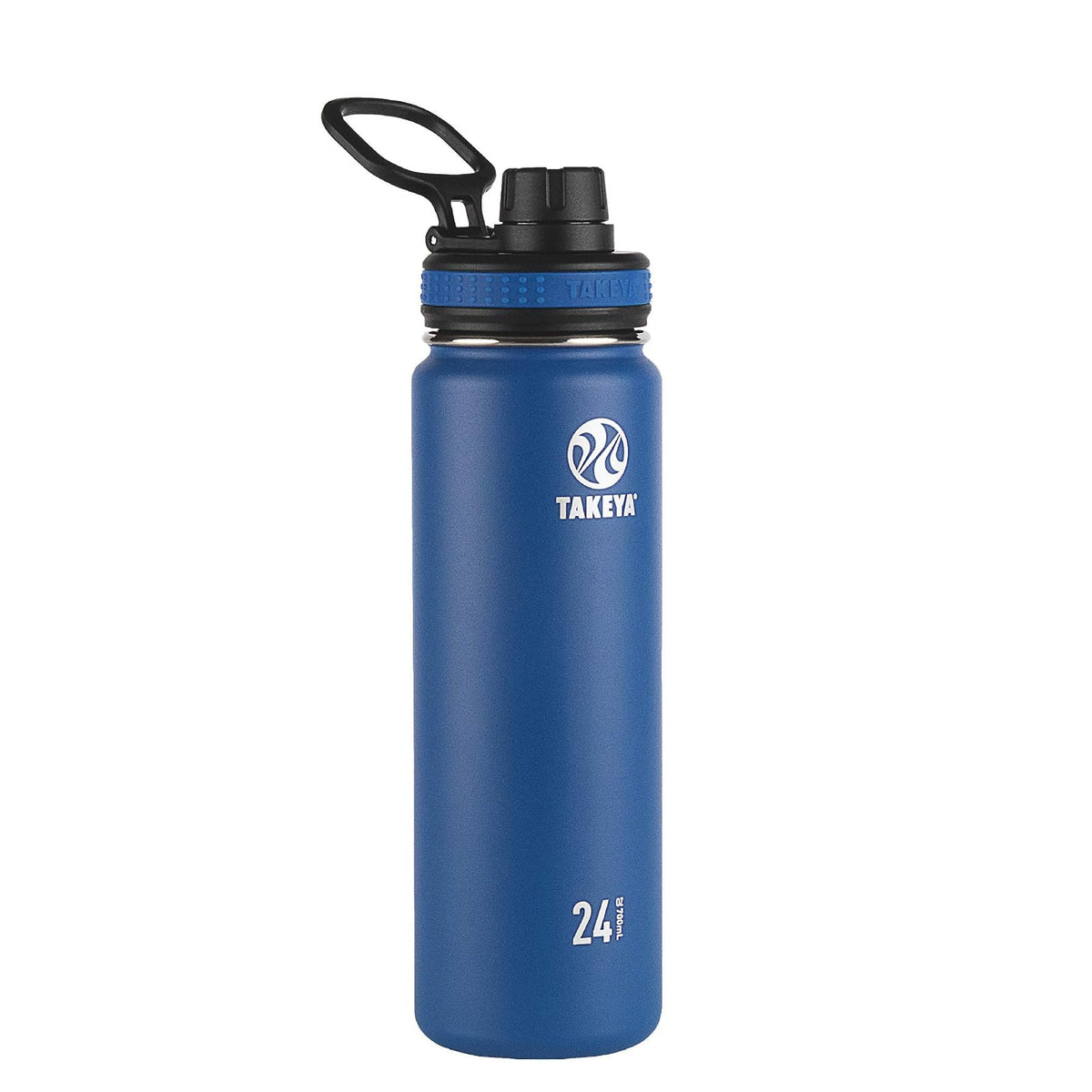 Takeya Originals Botella de Agua Aislada de Acero Inoxidable, Varios Tamaños y Colores - 0.7 Litros - Marino