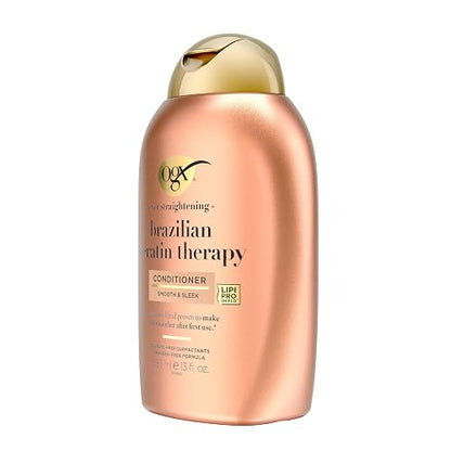 OGX, Acondicionador Suavizante de Keratina Brasileña, 385 ml