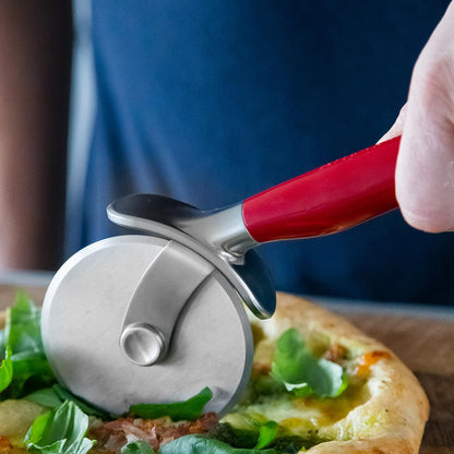 KitchenAid Empire Red Cortador de Pizza Profesional con Rueda de Acero Inoxidable