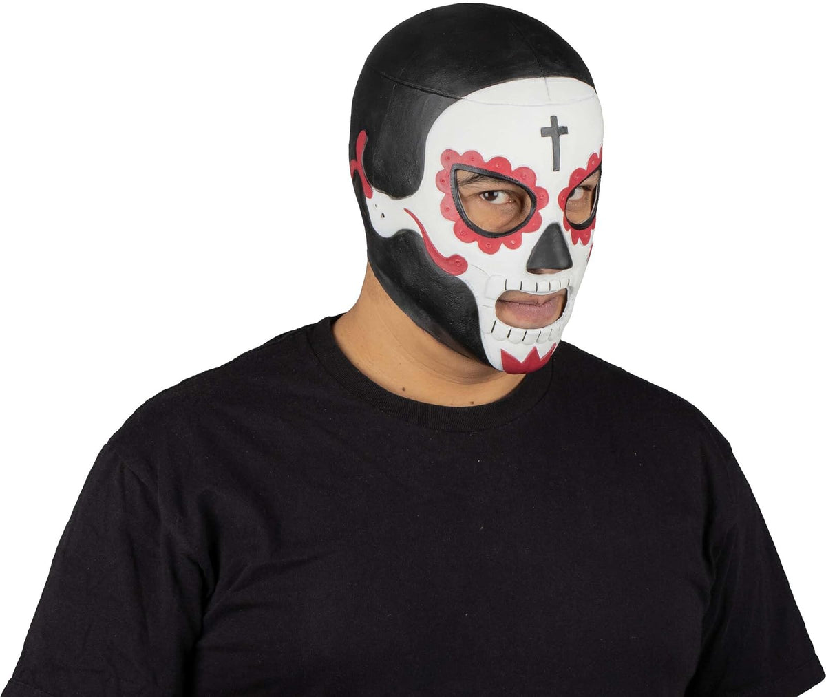 REV Máscara De Luchador Mexicano Penitente Para Adulto, Diseño Calavera Enmascarado De Lucha Libre, Ideal Para Halloween, Eventos Deportivos, Cosplay, Porras Y Partidos