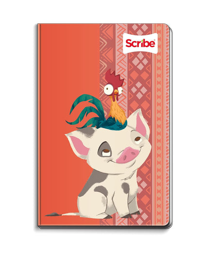 Scribe, Disney Classics®, Cuaderno Francés, Pasta Dura, Cosido, Raya, 100 hojas, Pua y Heihei