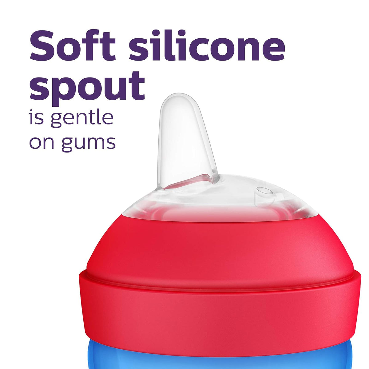 Philips Avent My Grippy SCF801/21 - Vaso para boquilla (285 ml, 2 unidades), color azul y verde