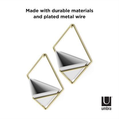 Umbra 470753-524 Trigg Hanging Planter Vase, Brass, Small, Latón