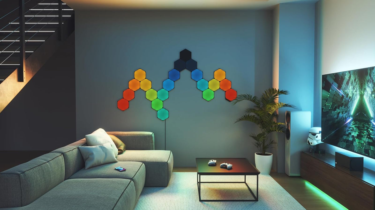 NANOLEAF SHAPES Hexagon Black 3-Pack Expansion Panels Only
