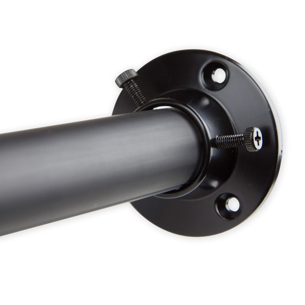 Rod Desyne C-1943-DP100-282 - Barra de clóset ajustable de 1 pulgada con juego de enchufes, 28-48 pulgadas, color negro