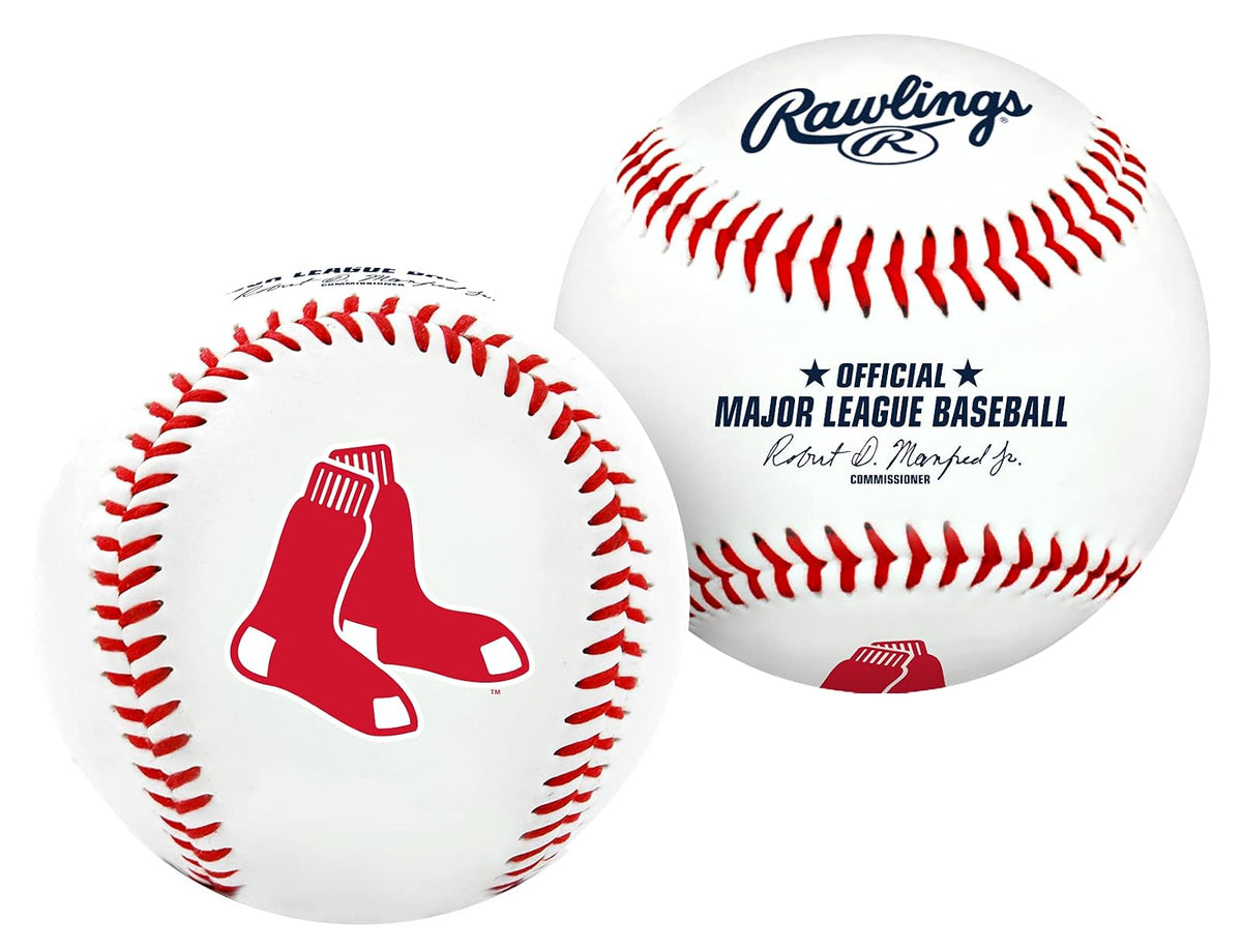 Rawlings Pelota de Béisbol con Logotipo de Equipo MLB - Boston Red Sox