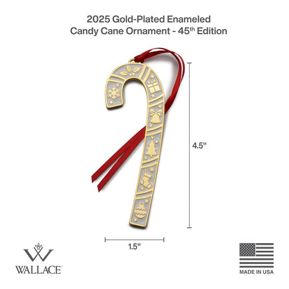 Wallace 2025 - Adorno de bastón de Caramelo, Chapado en Oro y esmaltado, 45ª edición