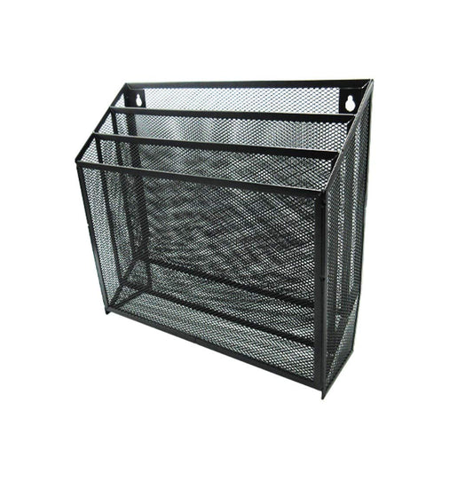 Clasificador Nextep Malla Metálica 3 Niveles Grande Caja Blanco-Negro