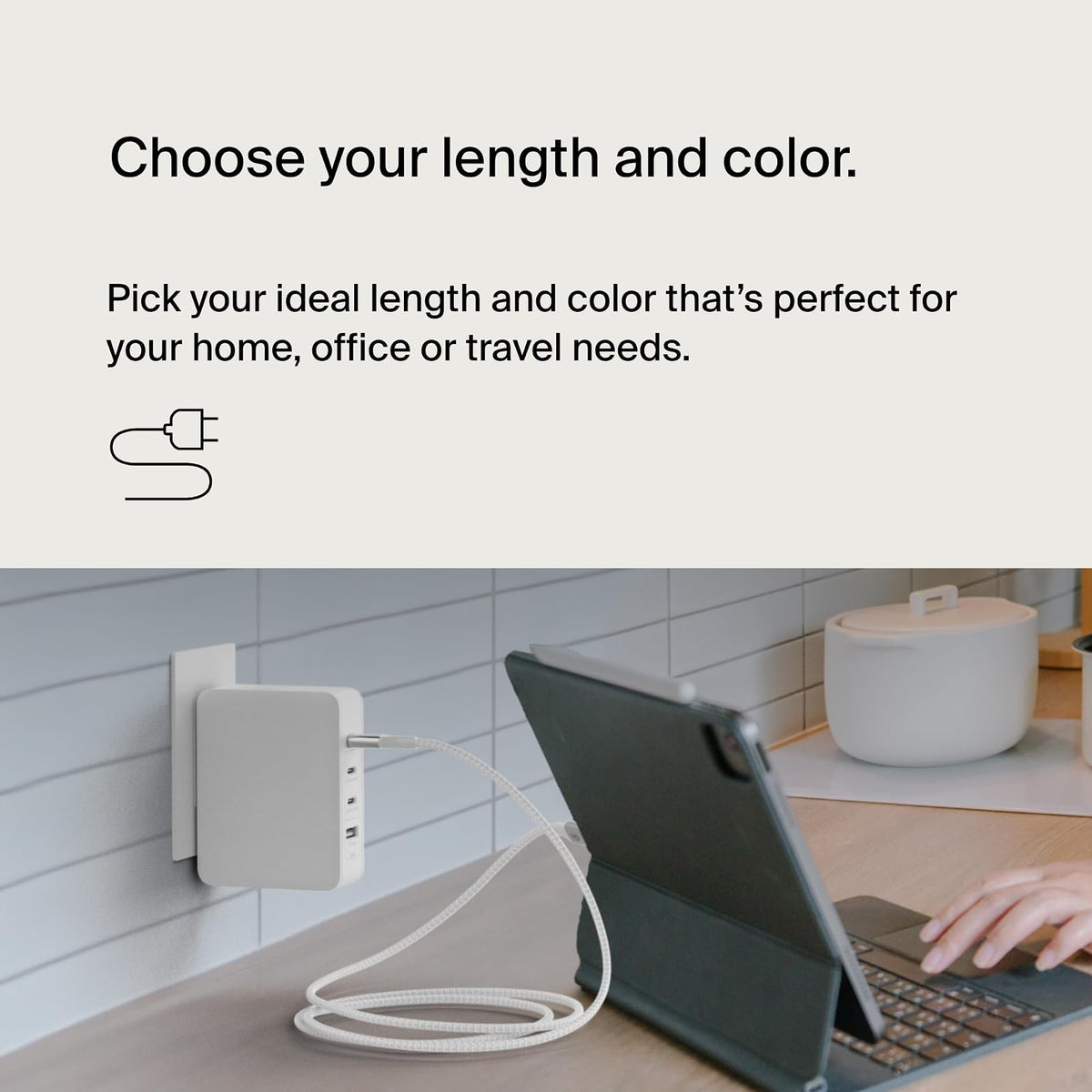 Belkin BoostCharge - Cable de alimentación USB-C a USB-C (2 M/6.5 pies) de carga rápida de 240 W de entrega de alimentación USB-IF para MacBook Pro, iPad, iPhone 16 Series, Galaxy S25 Series, Nintendo