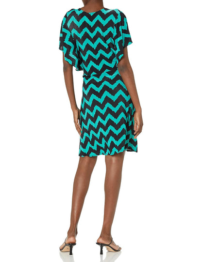 Star Vixen Vestido de Patinador con Mangas acanaladas para Mujer