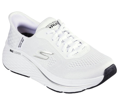 Skechers MAX Cushioning Elite 2.0 Vanish - Tenis sin Cordones para Mujer | Pantuflas manos libres, amortiguación máxima, espuma viscoelástica refrigerada por aire, entresuela Ultra Go