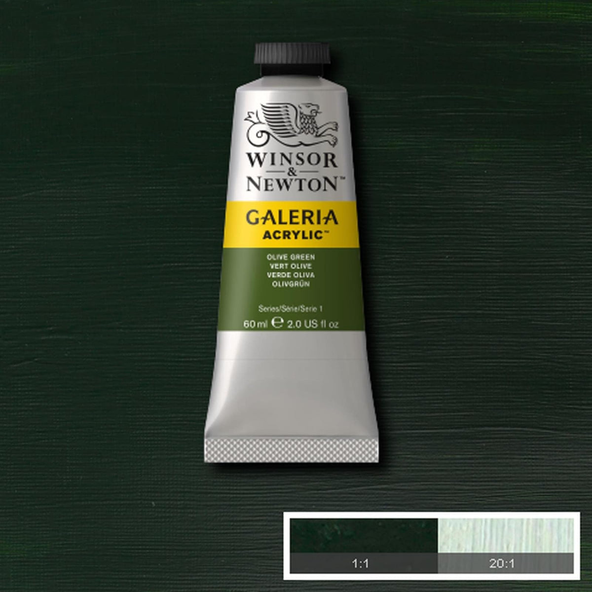 Winsor & Newton 2120447 ACRIL GALERIA 60 ml OLIVE GREEN No 447