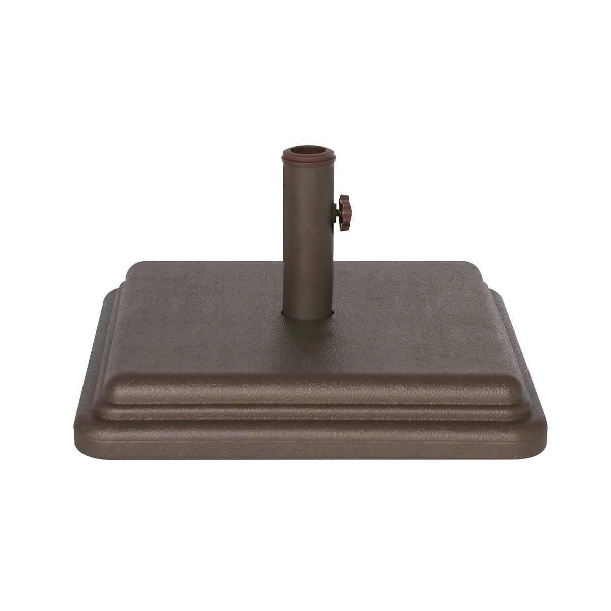 Base de paraguas de peso de EE. UU. de 40 libras, base de paraguas pesada para uso con mesa de patio, base resistente, tallo de 4 pulgadas, se adapta a tamaños de poste de 1 a 1.5 pulgadas, bronce