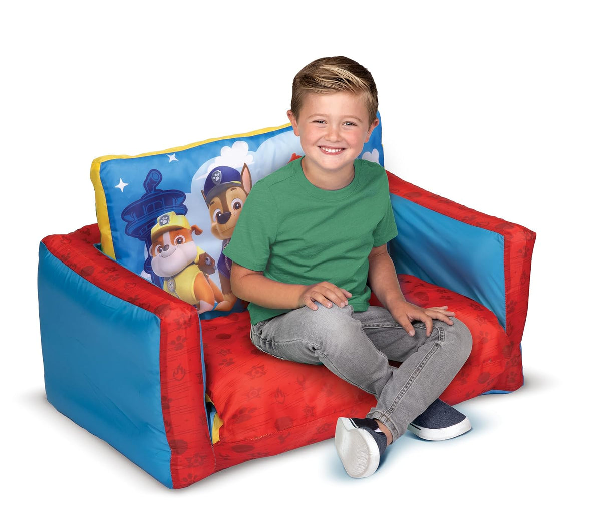 Paw Patrol - Sofá Cama Inflable 2 en 1
