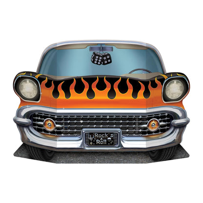 Beistle Hot Rod Foto Prop de 1950 para decoración de fiesta temática de los años 50, fabricado en Estados Unidos desde 1900