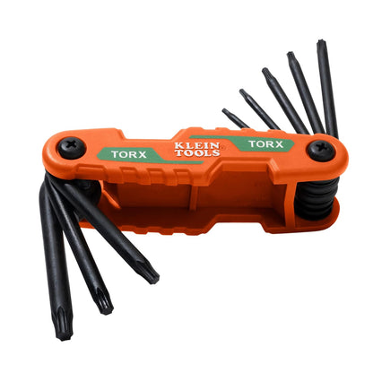 Klein Tools Juego de Llaves Hexagonales Plegables Compactas - TORX de 8 teclas