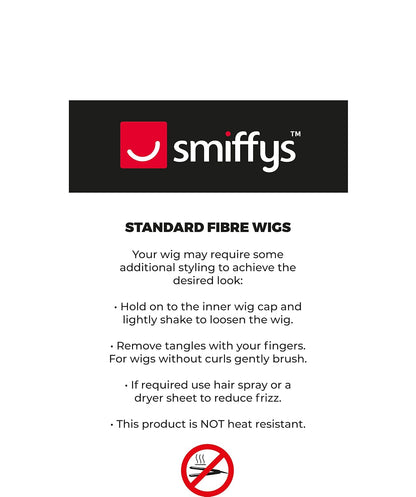 Smiffy's Women's Rock Diva Wig Two Tone Blonde and Long Mullet, Blonde, One Size