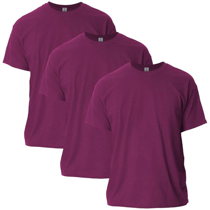 Gildan Playera Ultra Cotton G2000 Multipack para Hombre, Ajuste Clásico - Granate (paquete de 3) - 3XL