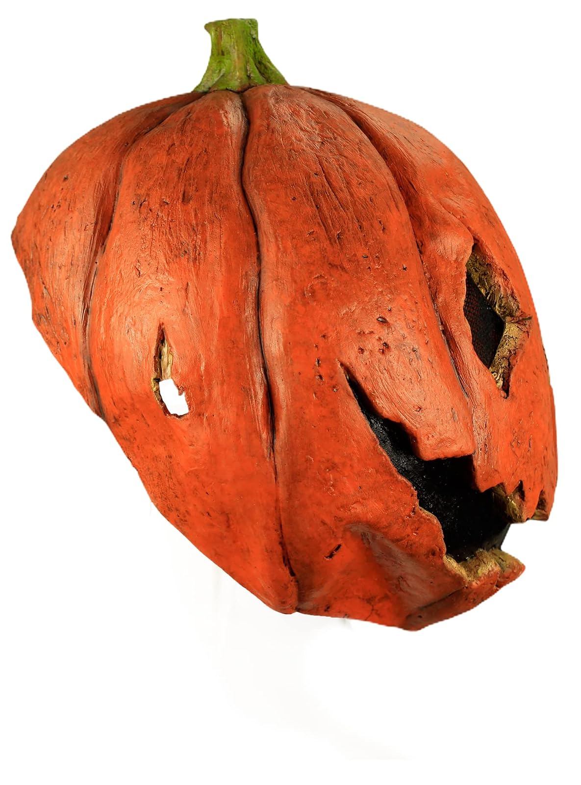 Last Night Pumpkin, Máscara de Látex de Calabaza Diabólica, Disfraz de Hombre Calabaza Ideal para Fiestas de Disfraces y Halloween por Ghoulish Productions.