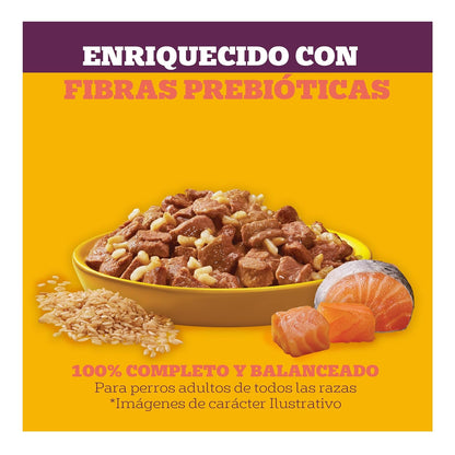 Pedigree Pancita Saludable Sobres para Perros Adultos Sabor Salmón y Arroz 24 Sobres 100g c/u