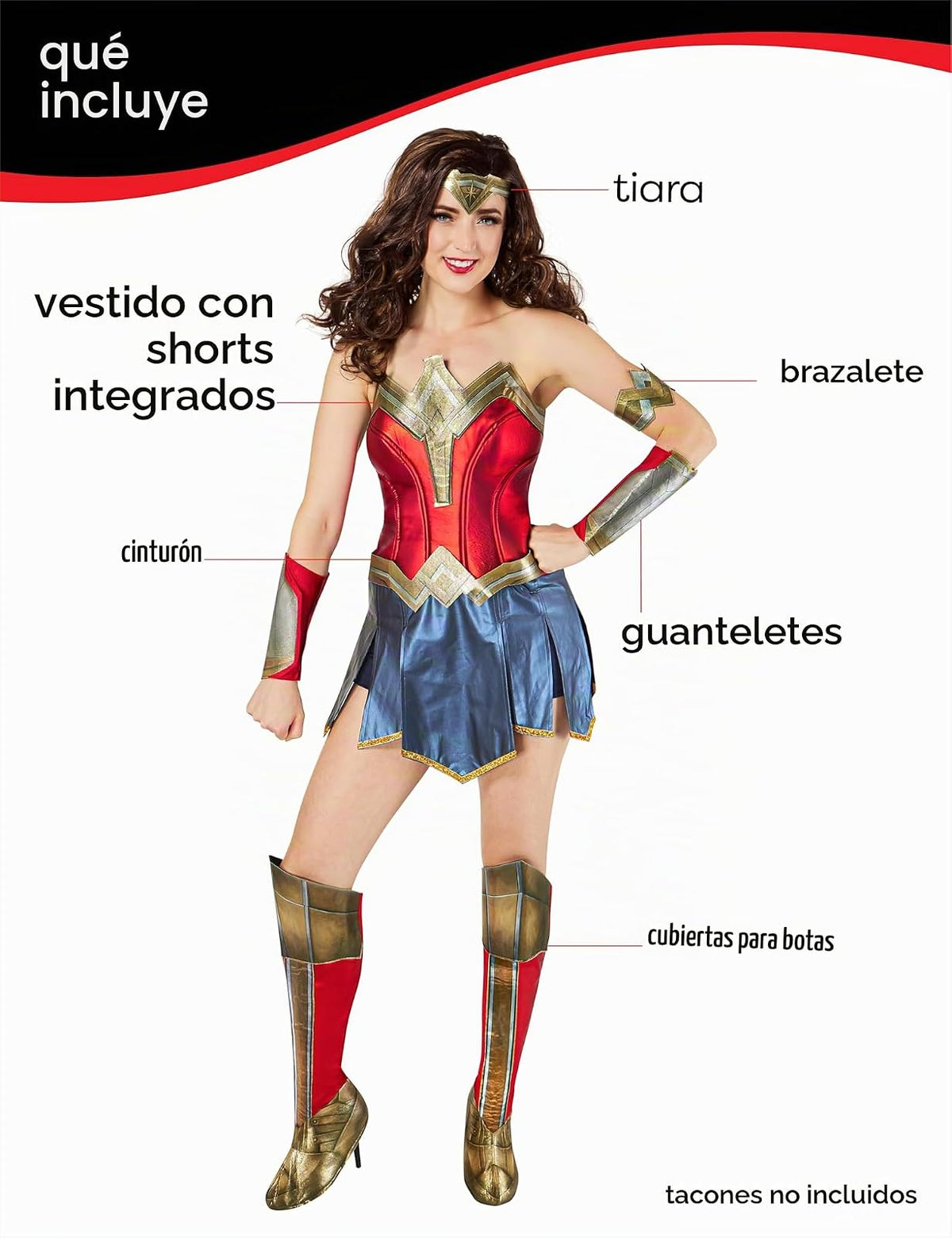Rubie's Dc Comics Wonder Woman 84 Costume Set Disfraces de tamaño adulto Mujer
