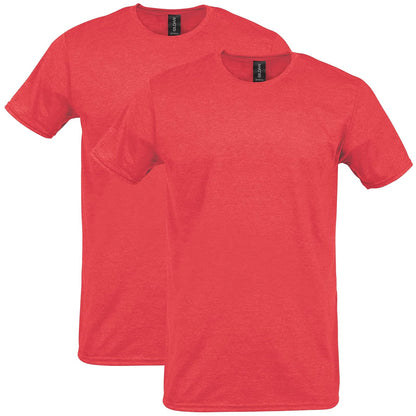 Gildan Softstyle Camiseta de Algodón para Hombre, Estilo G64000 - Rojo brezo - XL
