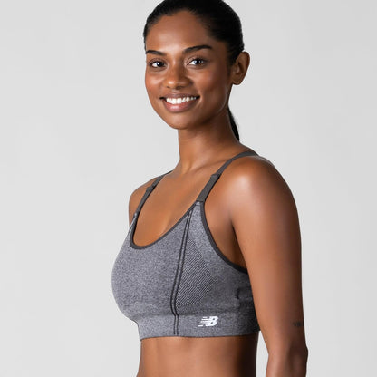 New Balance Sostén Deportivo, 2 Unidades de sostén Deportivo para Mujer, Correas Ajustables, sin Varillas