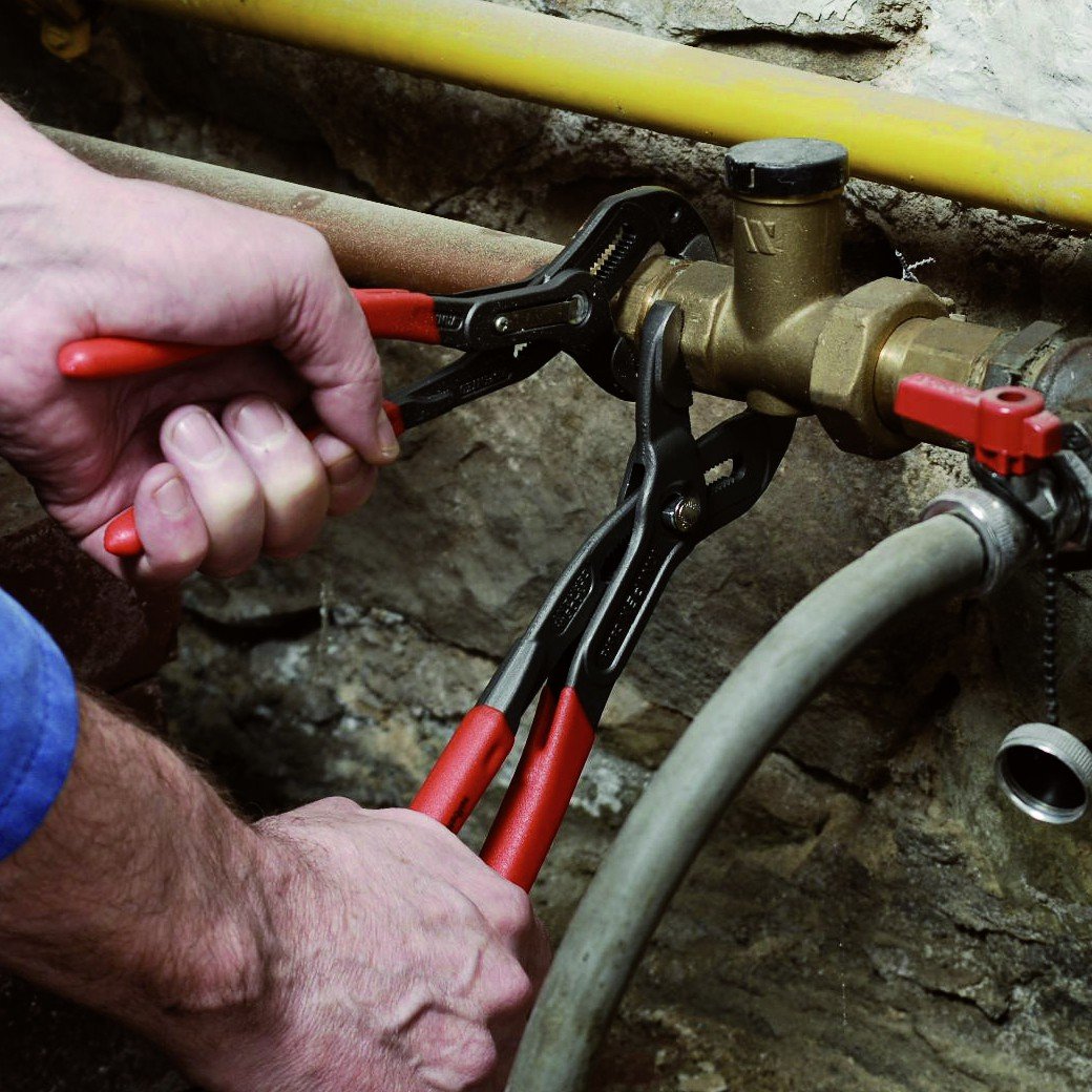 KNIPEX Tools - Juego de alicates cobra de 2 piezas (87 01 180 y 87 01 250) (003120V01US), rojo