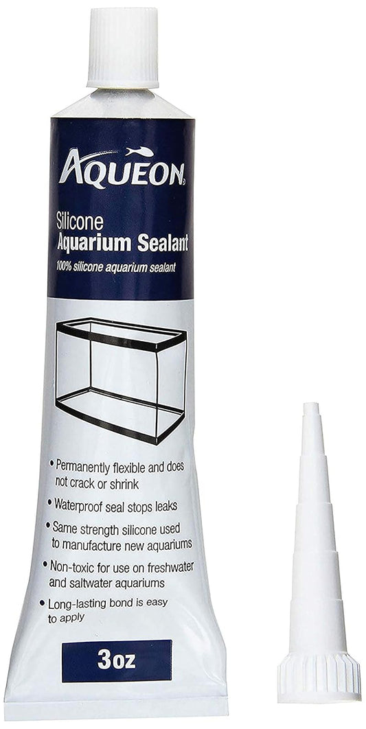 Aqueon Fish Tank sellador de Silicona, 3 onzas, Transparente