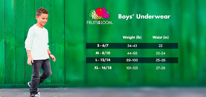 Fruit of The Loom Camisetas y Camisetas sin Mangas de algodón Eversoft Ropa Interior para Niños