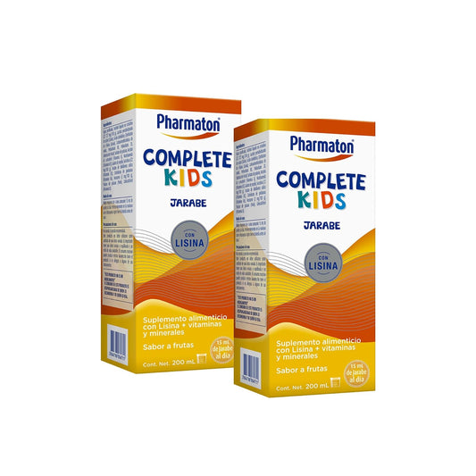 Pharmaton Complete Kids suplemento alimenticio con lisina y vitaminas, 400ml