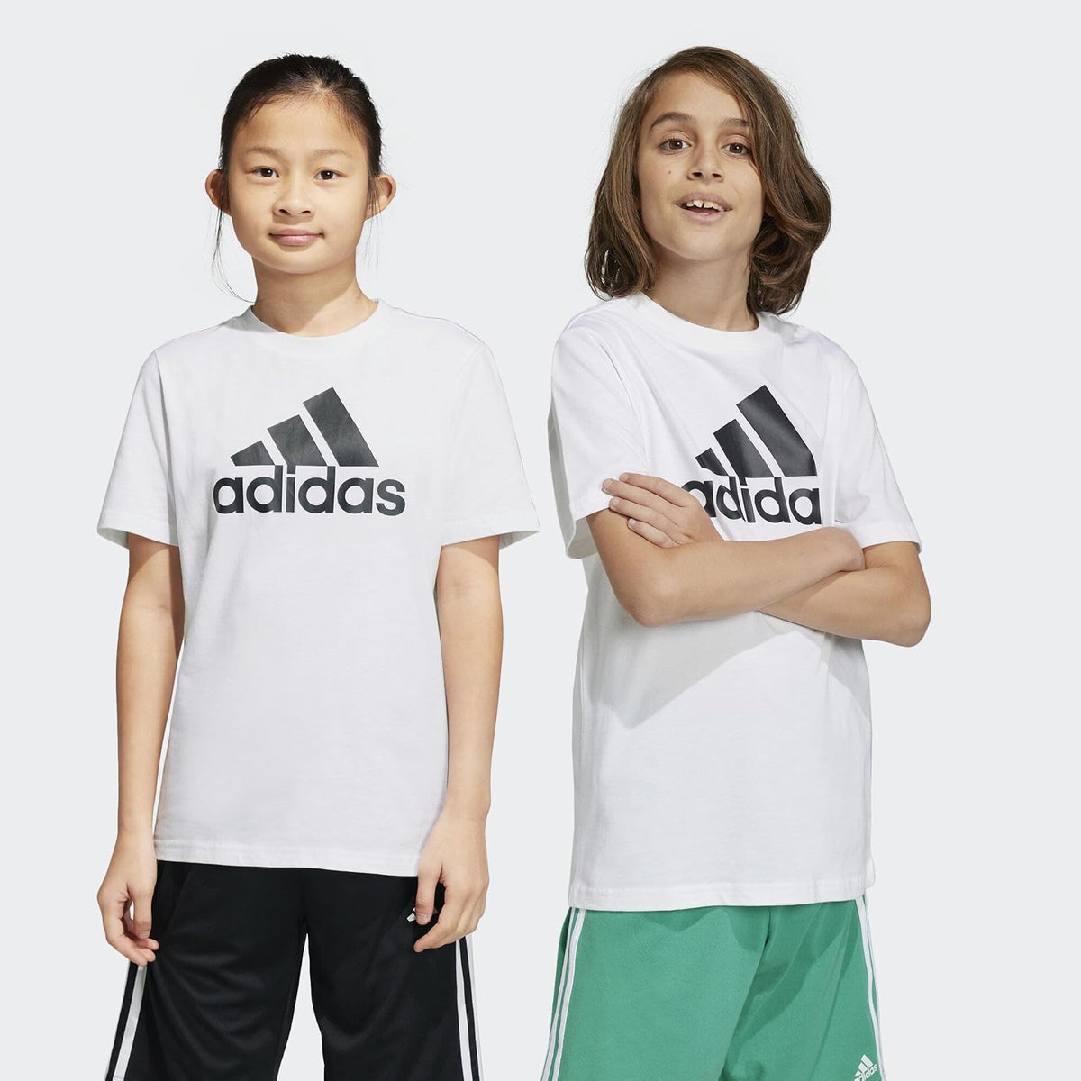 Adidas Camiseta Unisex de algodón Essentials Big Logo para niños (Manga Corta) (Paquete de 1)